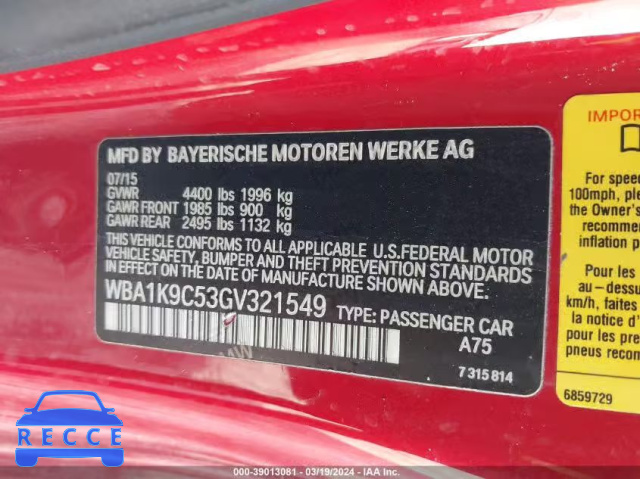 2016 BMW 228I WBA1K9C53GV321549 Bild 8