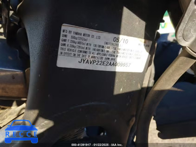 2010 YAMAHA XV1900 CT JYAVP22E2AA009957 зображення 9