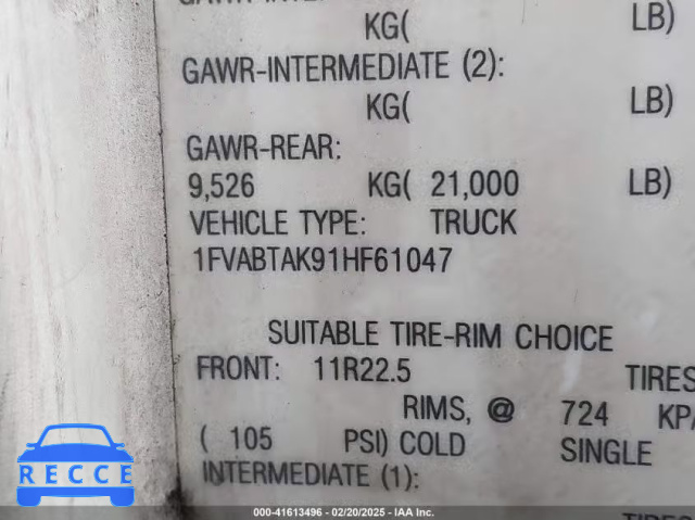 2001 FREIGHTLINER FL70 FL70 1FVABTAK91HF61047 image 7