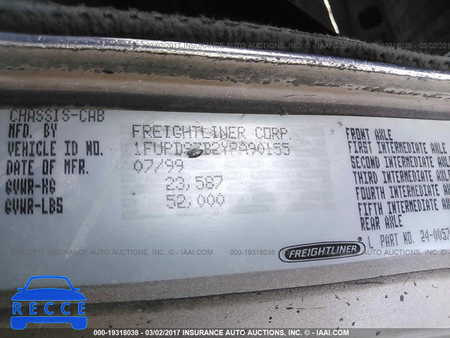 2000 FREIGHTLINER FLD FLD120 1FUPDSZB2YPA90155 image 9
