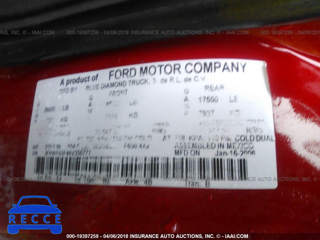 2006 FORD F650 SUPER DUTY 3FRWF65F46V356771 Bild 9