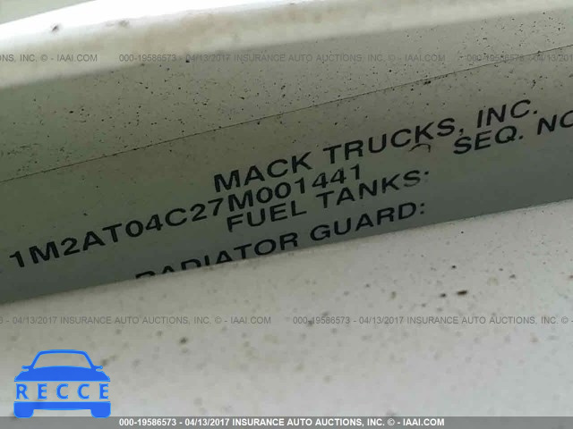 2007 MACK CTP713 CTP700 1M2AT04C27M001441 image 9