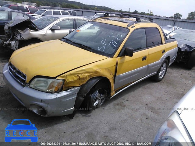 2004 SUBARU BAJA SPORT 4S4BT62C347100404 зображення 1