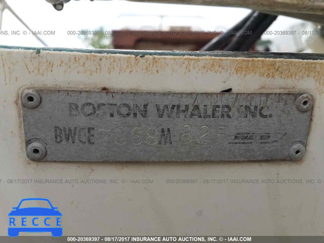 1982 BOSTON WHALER OTHER BWCE7868M82F зображення 8