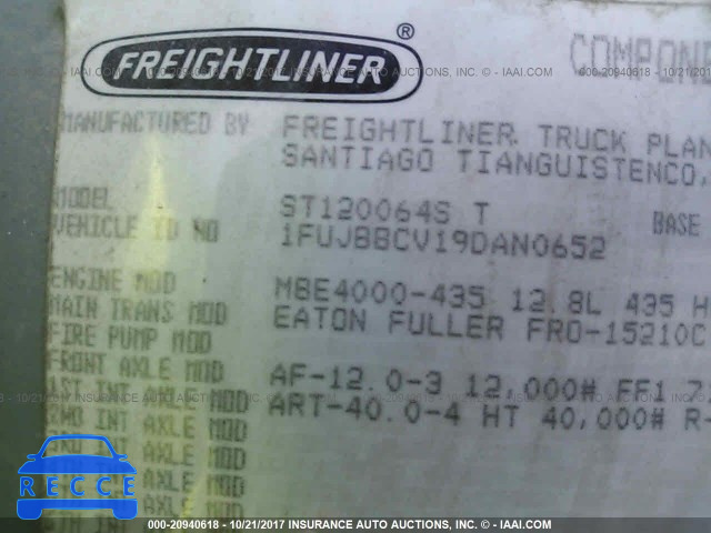 2009 FREIGHTLINER ST120 ST120 1FUJBBCV19DAN0652 image 9