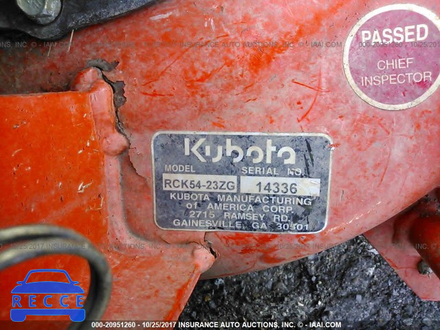 2006 KUBOTA RCK54-23ZG 14336 зображення 8