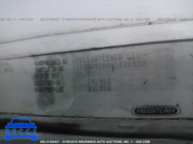 2006 FREIGHTLINER CONVENTIONAL COLUMBIA 1FUBA5CK06LX21550 image 9