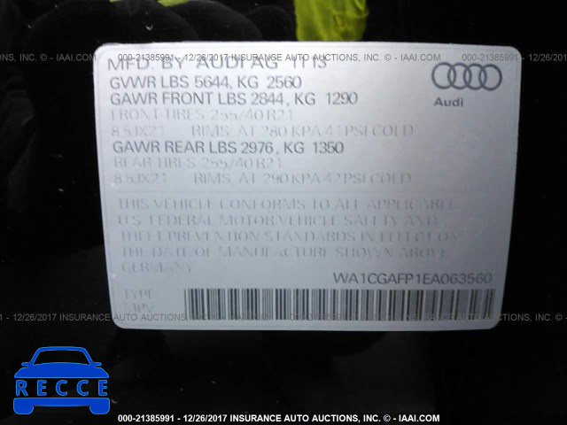 2014 AUDI SQ5 PREMIUM PLUS WA1CGAFP1EA063560 image 8