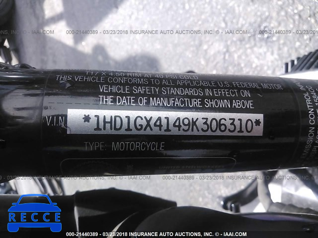 2009 HARLEY-DAVIDSON FXDB 1HD1GX4149K306310 image 9