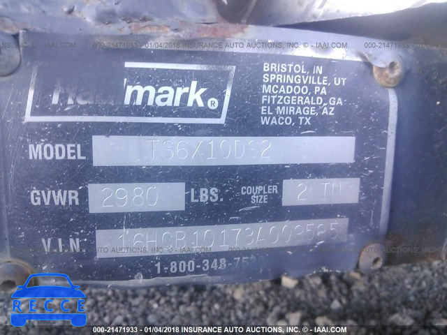 2003 HAUL MARK IND UTILITY 16HCB10173A009595 зображення 8