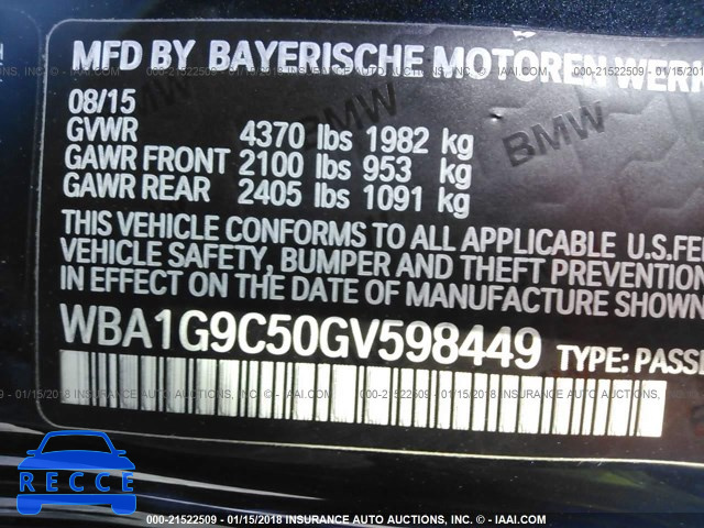 2016 BMW 228 XI/SULEV WBA1G9C50GV598449 зображення 8