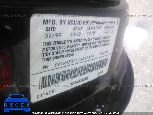 2000 VOLVO C70 TURBO YV1NK53D1YJ017479 image 8