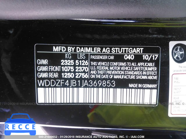 2018 MERCEDES-BENZ E 300 WDDZF4JB1JA369853 image 8