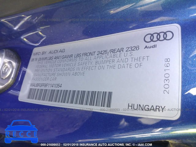 2015 AUDI S3 PREMIUM PLUS WAUBFGFF8F1141054 зображення 8