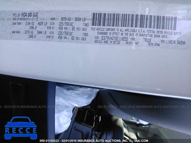 2016 RAM PROMASTER 1500 1500 STANDARD 3C6TRVNG7GE110252 image 8