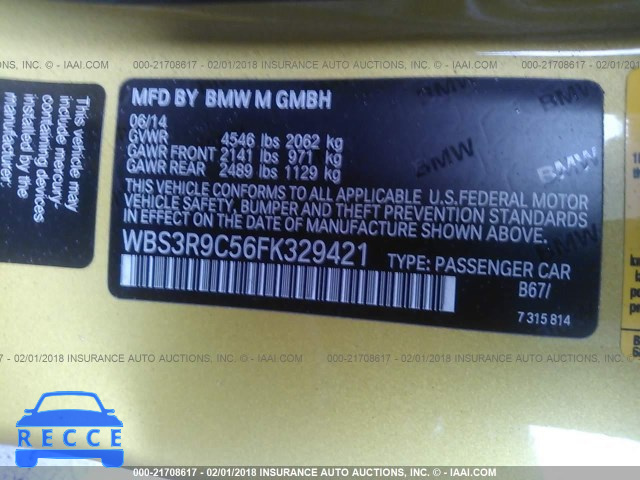 2015 BMW M4 WBS3R9C56FK329421 зображення 8