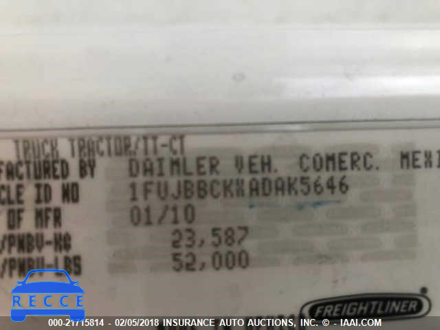 2010 FREIGHTLINER ST120 ST120 1FUJBBCKXADAK5646 image 9