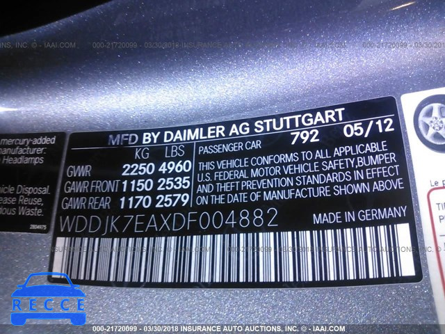 2013 MERCEDES-BENZ SL 63 AMG WDDJK7EAXDF004882 image 8