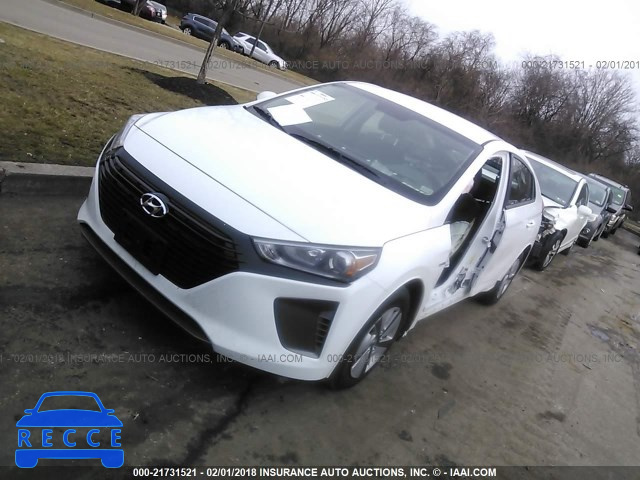 2017 HYUNDAI IONIQ BLUE KMHC65LC2HU040739 image 1