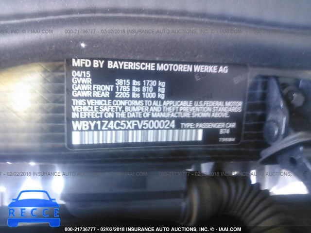 2015 BMW I3 REX WBY1Z4C5XFV500024 image 8