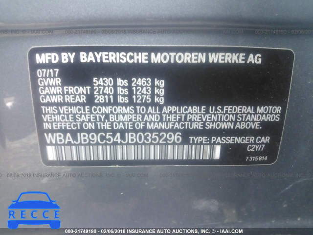 2018 BMW M550XI WBAJB9C54JB035296 image 8