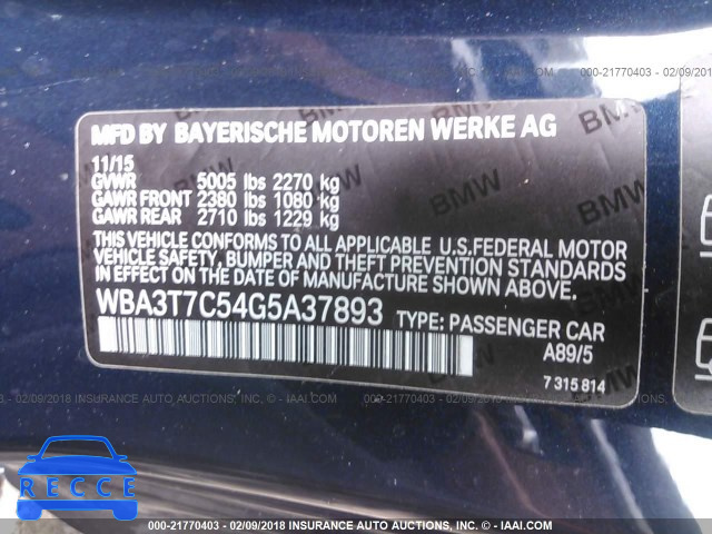 2016 BMW 435 XI WBA3T7C54G5A37893 зображення 8
