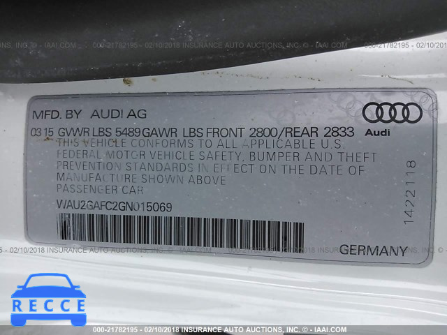 2016 AUDI A7 PRESTIGE WAU2GAFC2GN015069 зображення 8