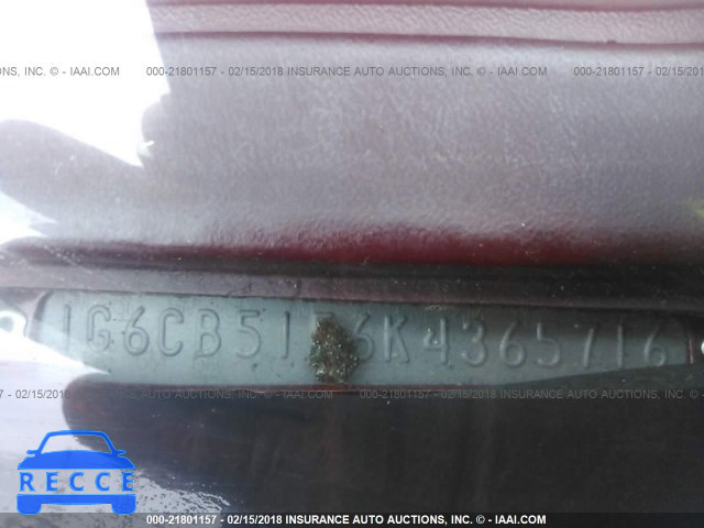 1989 CADILLAC FLEETWOOD 1G6CB5156K4365716 Bild 8