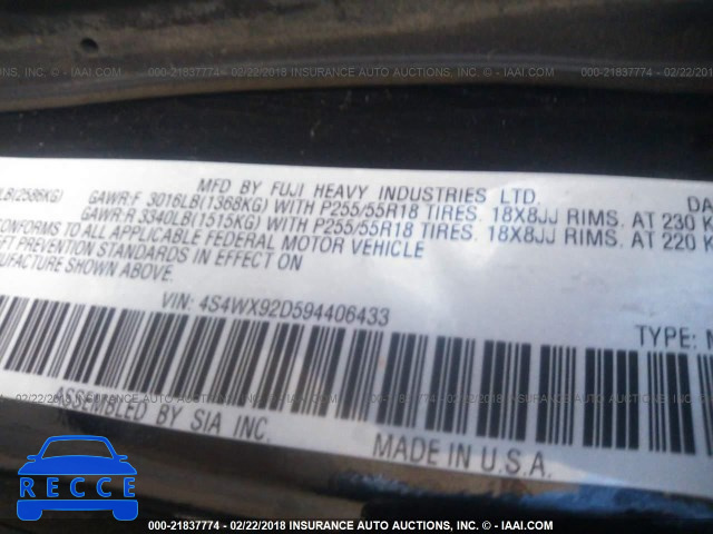 2009 SUBARU TRIBECA LIMITED 4S4WX92D594406433 image 8