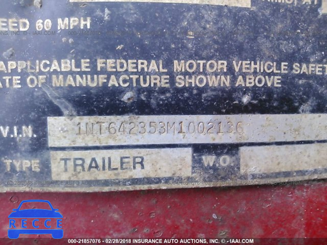 1991 NABORS TRAILERS TRAILER 1NT642353M1002136 image 9