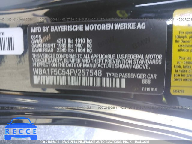 2015 BMW 228 I WBA1F5C54FV257548 Bild 8