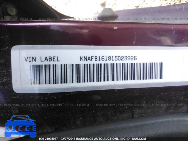 2001 KIA SPECTRA GS/GSX KNAFB161815023926 image 8