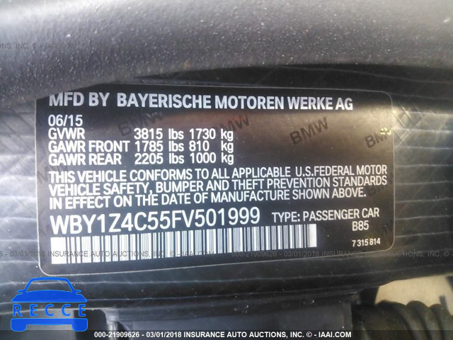 2015 BMW I3 REX WBY1Z4C55FV501999 image 8