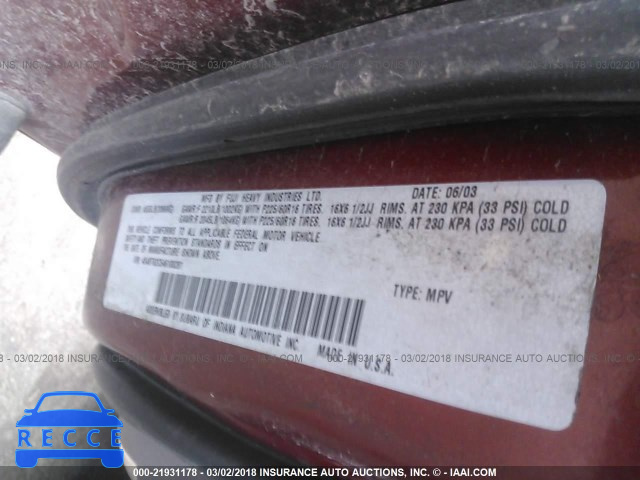 2004 SUBARU BAJA SPORT 4S4BT62C546100281 image 8