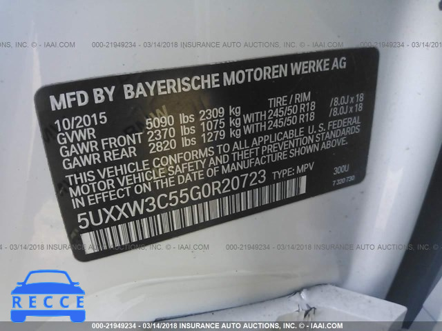 2016 BMW X4 XDRIVE28I 5UXXW3C55G0R20723 image 8