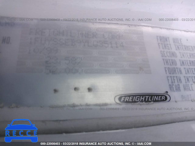 2000 FREIGHTLINER CONVENTIONAL FLC120 1FUYSSEB9YLG35114 image 9
