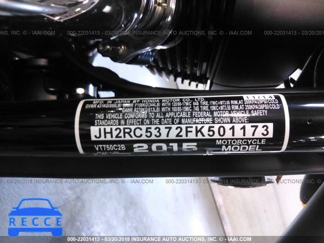 2015 HONDA VT750 C2B JH2RC5372FK501173 зображення 9