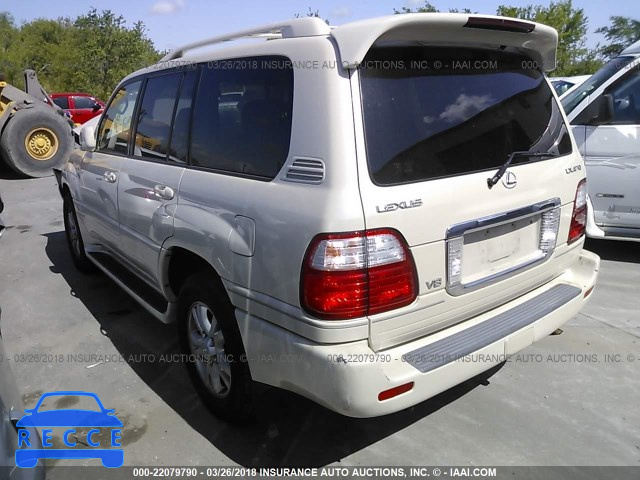 2005 LEXUS LX 470 JTJHT00W354003289 image 2