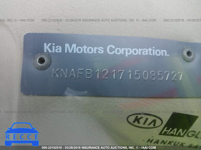 2001 KIA SEPHIA LS KNAFB121715086727 зображення 8