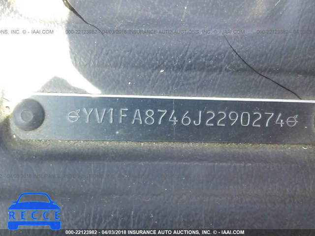 1988 VOLVO 740 GLE YV1FA8746J2290274 image 8
