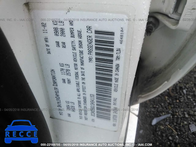 2003 CHRYSLER CONCORDE LIMITED 2C3AD56G13H541153 image 8