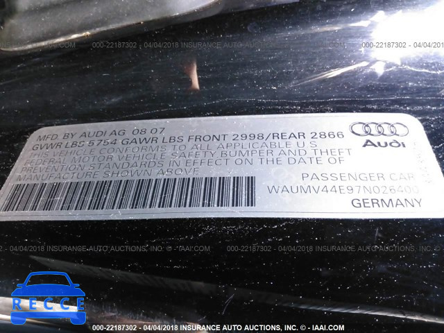 2007 AUDI A8 L QUATTRO WAUMV44E97N026400 image 8