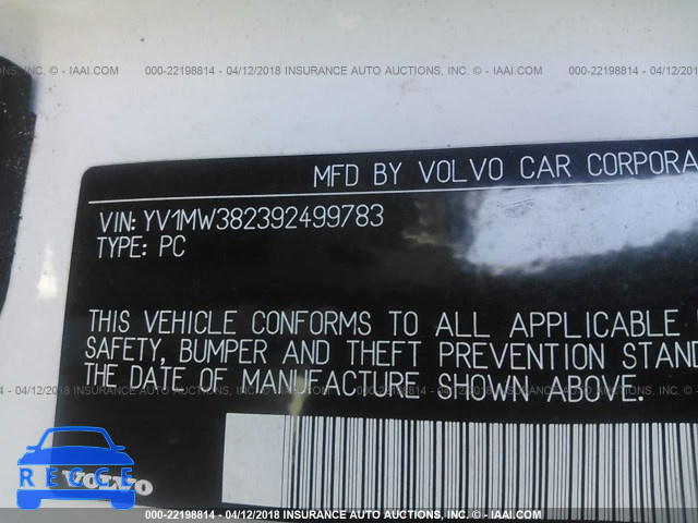 2009 VOLVO V50 2.4I YV1MW382392499783 image 8