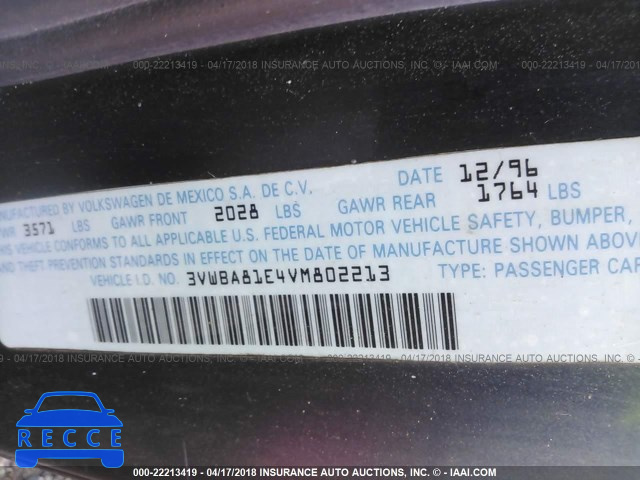 1997 VOLKSWAGEN CABRIO HIGHLINE 3VWBA81E4VM802213 image 8