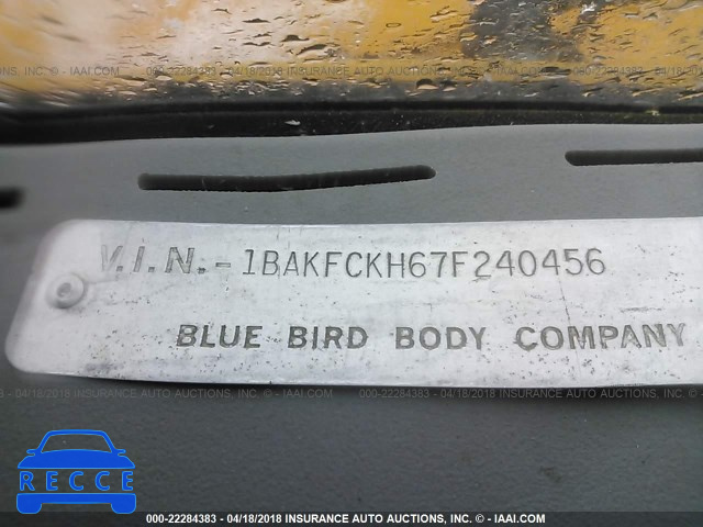 2007 BLUE BIRD BUS 240456 image 8