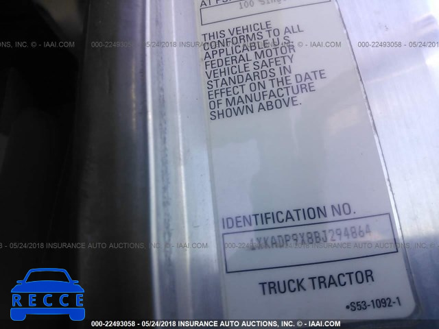 2011 KENWORTH T660 T660 1XKADP9X8BJ294864 image 9