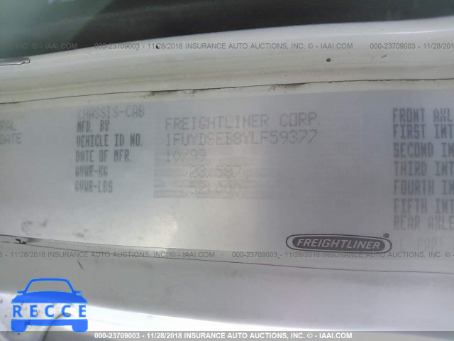 2000 FREIGHTLINER FLD FLD120 1FUYDSEB8YLF59377 image 8