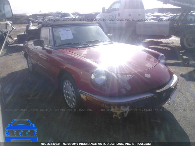 1986 ALFA ROMEO VELOCE 2000 SPIDER ZARBA5410G1040725 зображення 0