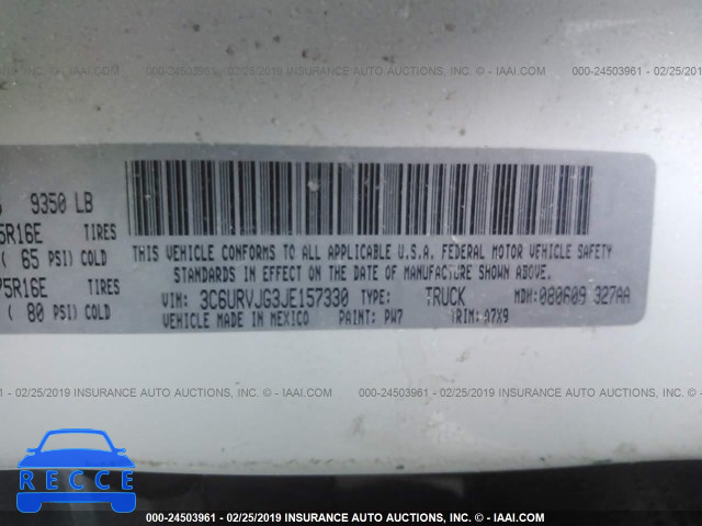 2018 RAM PROMASTER 3500 3500 HIGH 3C6URVJG3JE157330 image 8