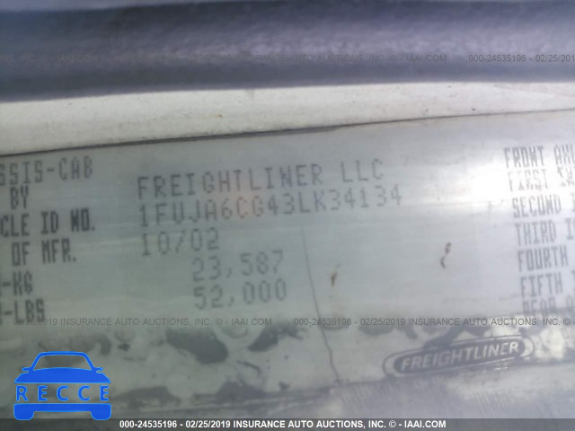 2003 FREIGHTLINER COLUMBIA COLUMBIA 1FUJA6CG43LK34134 image 8